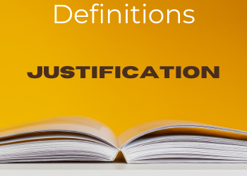 Monday Musings – What Does Justification Mean?